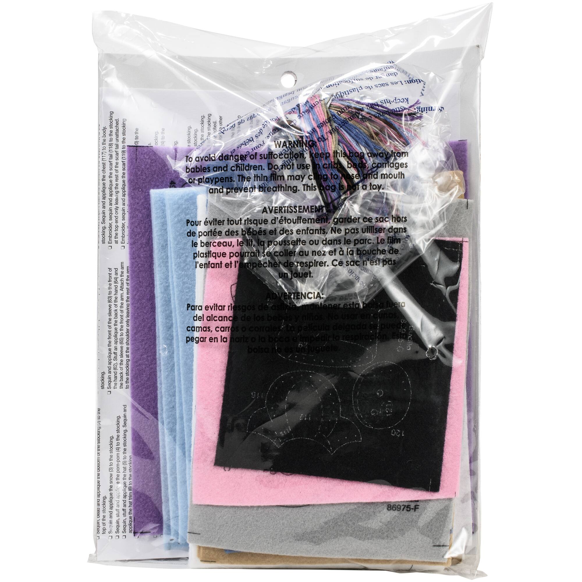 Bucilla Playing In The Snow Stocking Felt Kit